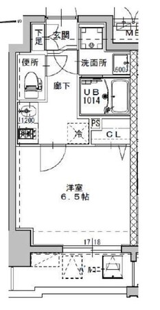 ミラージュパレス南堀江の物件間取画像